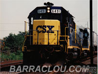 CSXT 6491 - GP40-2 (ex-CSXT 6278, nee C&O 4380)