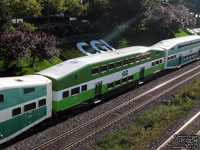 GO Transit coach 2555 - 2014 Bombardier BiLevel Series VIII