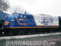Ottawa Valley Railink (RLK) 1400 - FP9Au (Nee CN 6539, To VIA 6539, then VIA 6303, then RLK 1400, then CWRL 1400, then RLGN 1400, then GEXR 1400 and OSR 1400)
