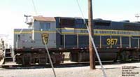 WAMX 3828 - GP38-3 (ex-WAMX 357, exx-BAR 357, nee BAR 83)