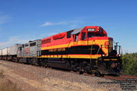 KCS 2820 and 2824 - GP40-3 (ex-WP 3512 and 3516)