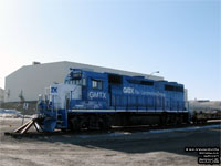 GMTX 2671 - GP38-2 (exxxx-LLPX 2050, exxx-CSXT 9661, exx-CSXT 2180, ex-SBD 2180, nee SBD 6271 - at the Aluminerie de Bcancour)