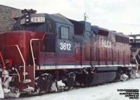 HLCX 3612 (on CDAC) - GP38 (ex-CMNW 2025, exx-CR 7764, exxx-PC 7764)