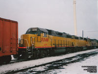 LLPX 2240 (on CDAC) - GP38-2 (Ex-LIRR 252, repainted in UP colors)