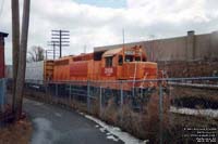 LLPX 3108 (on Quebec Central) GP40 - Ex-LLPX 9725, exx-CSX (MOW) 9725, exxx-CSX 6645, exxxx-CS 6645, nee C&O 4070)