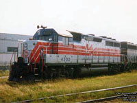 MKCX 4302 (on CDAC) - GP40 (ex-NHL 3074, nee IC 3074)