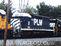 PLMX 3004 - SD40 (To HLCX 6302 -- Ex-MP 3004, nee MP 704)