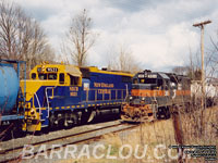 NECR 9521 - GP38 (Re# NECR 3844 - ex-IC 9521, exx-ICG 9521, nee GMO 702) and BM 369 - GP39-2 (ex-DH 7609 -- To UP 2748, then UP 1248)