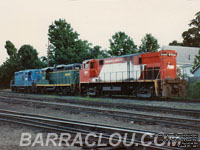 PW 2003 - M420R, NHN 1756 - GP9 (Ex-CR 7065, exx-PC 7065, nee PRR 7065) and NHN 7093 - GP9 (To NHN 1759)