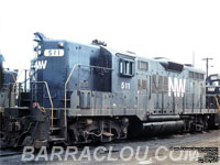 NW 511 - GP9 (Retired by NW / Disposition unknown)