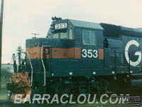 B&M  353 - GP39-2 (Ex-D&H 7613 -- To UP 2732, then UP 1232)