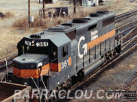 B&M  361 - GP39-2 (Ex-D&H 7601 -- To UP 2740, then UP 1240)