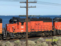 Palouse River and Coulee City (PCC) / Blue Mountain Railroad (BLMR) 799 - GP35 (ex-BLMR 799, exx-UP 799, nee WP 3022)