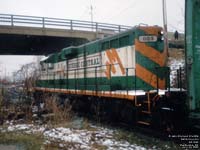 Quebec Central GG3 - GP11 (ex-IC 8732; exx-ICG 8732; exxx-MBTA GP9 7543; nee NH 1213)