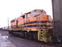 QGRY 3015 - GP40-2LW (ex-HLCX 9434, nee CN 9434) - Wrecked in Maskinong, Winter 2005