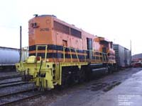 QGRY 3015 - GP40-2LW (ex-HLCX 9434, nee CN 9434) - Wrecked in Maskinong, Winter 2005