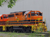 QGRY 3105 - GP40 (ex-QGRY 105, ex-RSR 105, ex-CR 3072, ex-PC 3072, nee NYC 3072)