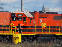 QGRY 3547 - GP38-2 (ex-HLCX 1851, exx-UP 618, nee MP 2118)