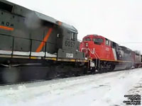 QGRY 6057 - SD40-3 (To QGRY 3334 - ex-GCFX/WC 6057, nee CN 5193)