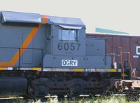 QGRY 6057 - SD40-3 (To QGRY 3334 - ex-GCFX/WC 6057, nee CN 5193)