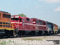 RSR 807 (ex-HHLC 172, nee CO 5955) and 3807 (ex-VTR 205, ex-HHLC 205, ex-CSXT 2158 , ex-SBD 6249, nee LN 4028) - GP40-3