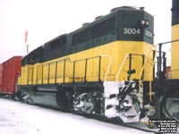 SLR (LLPX) 3004 - GP40 (Ex-UP 3092, Exx-UP 744, nee D&RGW 3092.  An unit built in 1967-71.)