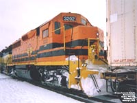 SLR (LLPX) 3202 - GP40 (Ex-CSXT 6776, exx-SBD 6776, nee SCL 1622. An unit built in 1970.)