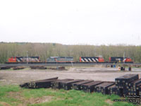 CN and GCFX SD40's in Richmond