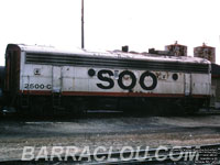 Soo Line 2500C - FP7B (Ex-SOO 2500B, Exx-CP 7002, nee EMDX 7002)