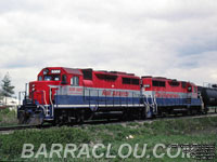 SOR 5005 - GP35m (ex-CP 5005, nee CP 8205) and Ottawa Valley Railink (RLK) 2210 - GP35m (ex-CP 5010, nee CP 8210)