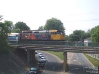 Via Rail 6401 (F40PH-2) - Spiderman II on AMT Montreal-Rigaud Line (F40PH-2)