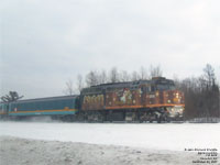 Via Rail 6414 (F40PH-2) - Loto-Qubec - La poule aux oeufs d'or (Golden hen)