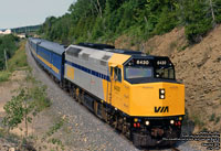 Via Rail 6430 (F40PH-2) - Wrecked 11/99 - Retired 01/01 - Scrapped in Montreal