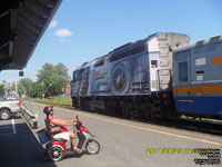 Via Rail 6445 (F40PH-2) - Coors Light Silver Bullet Express