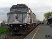 Via Rail 6445 (F40PH-2) - Coors Light Silver Bullet Express