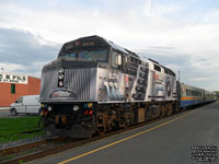 Via Rail 6445 (F40PH-2) - Coors Light Silver Bullet Express