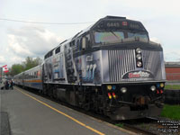 Via Rail 6445 (F40PH-2) - Coors Light Silver Bullet Express