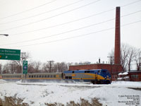 Via Rail 913 (P42DC / Genesis) in Dorval,QC