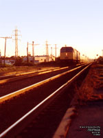 A Via Rail F40PH-2 in Dorval