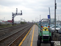 Via Rail Dorval baggage tractor