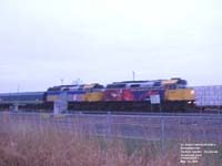 Via Rail - The Ocean train leaded by a Spiderman F40PH-2