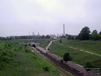 The famous CN St.Clair Tunnel, Sarnia entrance