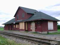 Former Epiphanie train station; L'Epiphanie, Quebec. Current use: Unused.