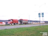 Sterling dump truck with trailer