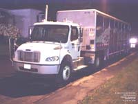 Molson Breweries tractor with a Coors Light trailer