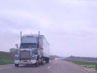 Werner tractor with a Wal-Mart trailer