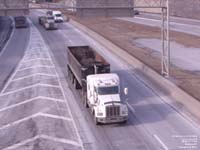 A Kenworth truck hauls a scrap metal load to the Contrecoeur founderies (on the Montreal southshore).