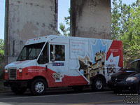 Canada Post truck near Montreal