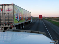 Truck Traffic on Highway 20