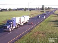 Blue Peterbilt 379 truck